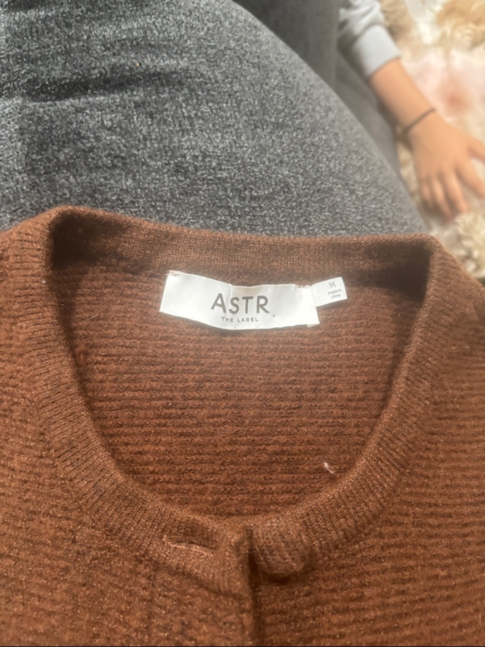 Astr Chocolate Brown sweater - Picture 3 of 5